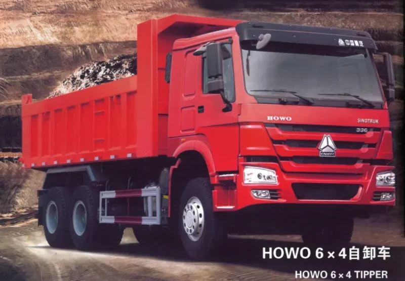 豪沃国三336马力6*4自卸车